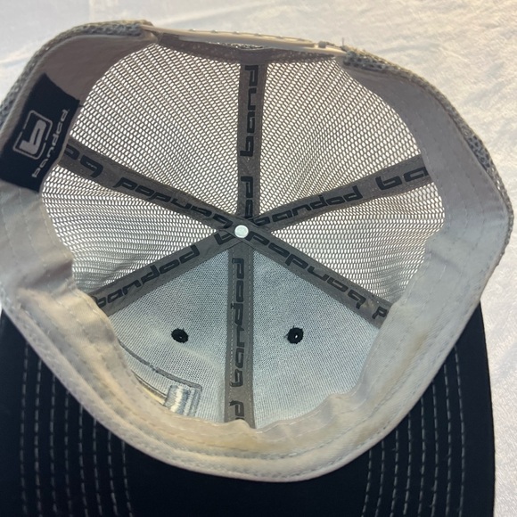 Banded Black and Gray Trucker Hat hand wash only breathable mesh adjustable - Picture 6 of 6